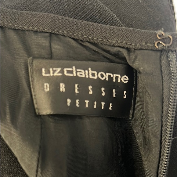 Liz Claiborne Black Sleeveless Halter Mini Dress - Picture 2 of 9